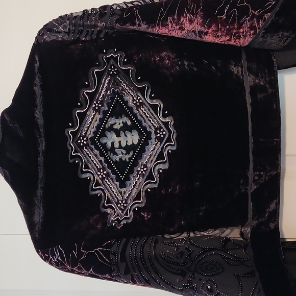 Black & Purple winter scarf - Picture 4 of 5